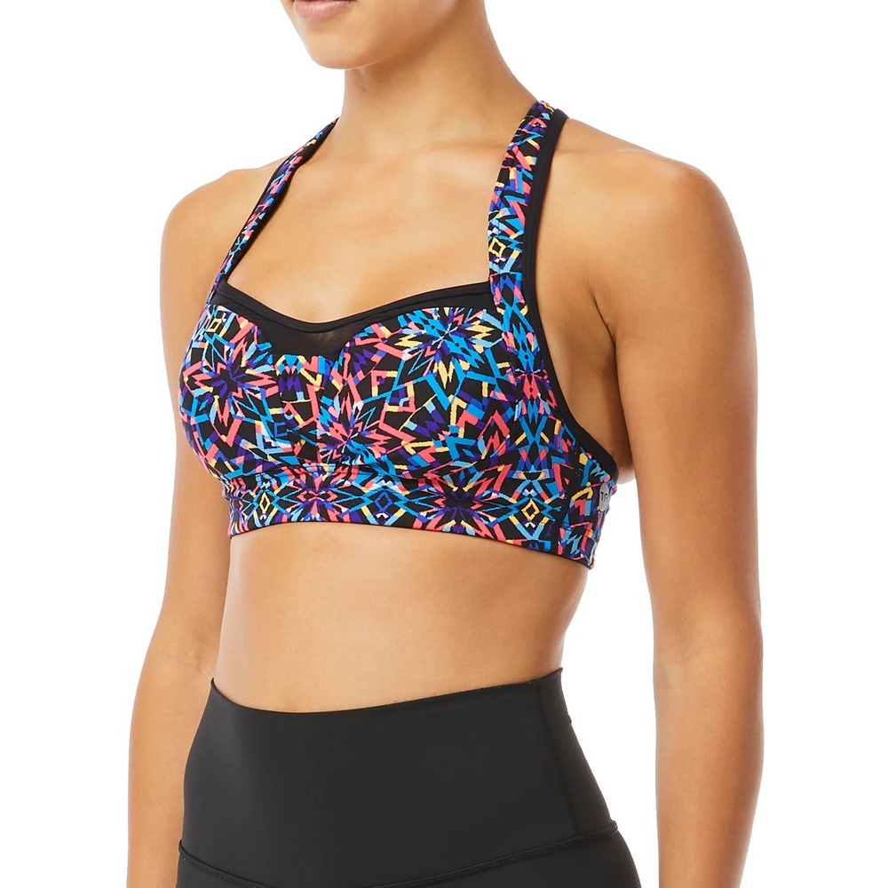 TYR‎ Lily Top Carnivale Sports Bra Womens Large Multicolor Geometric NWOT